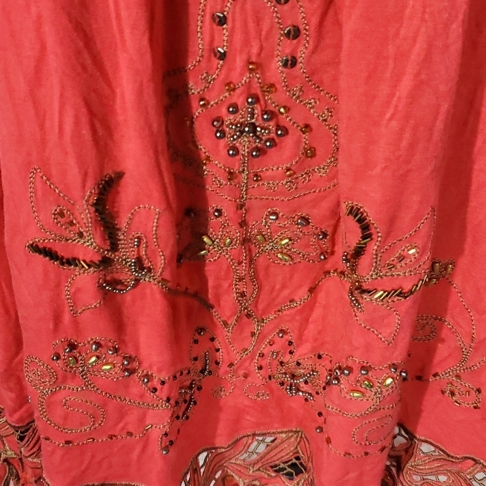 Urban Mango Beautiful Bead Work Off Shoulder Dress - Picture 2 of 7
